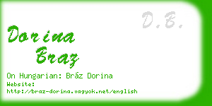 dorina braz business card