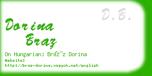 dorina braz business card